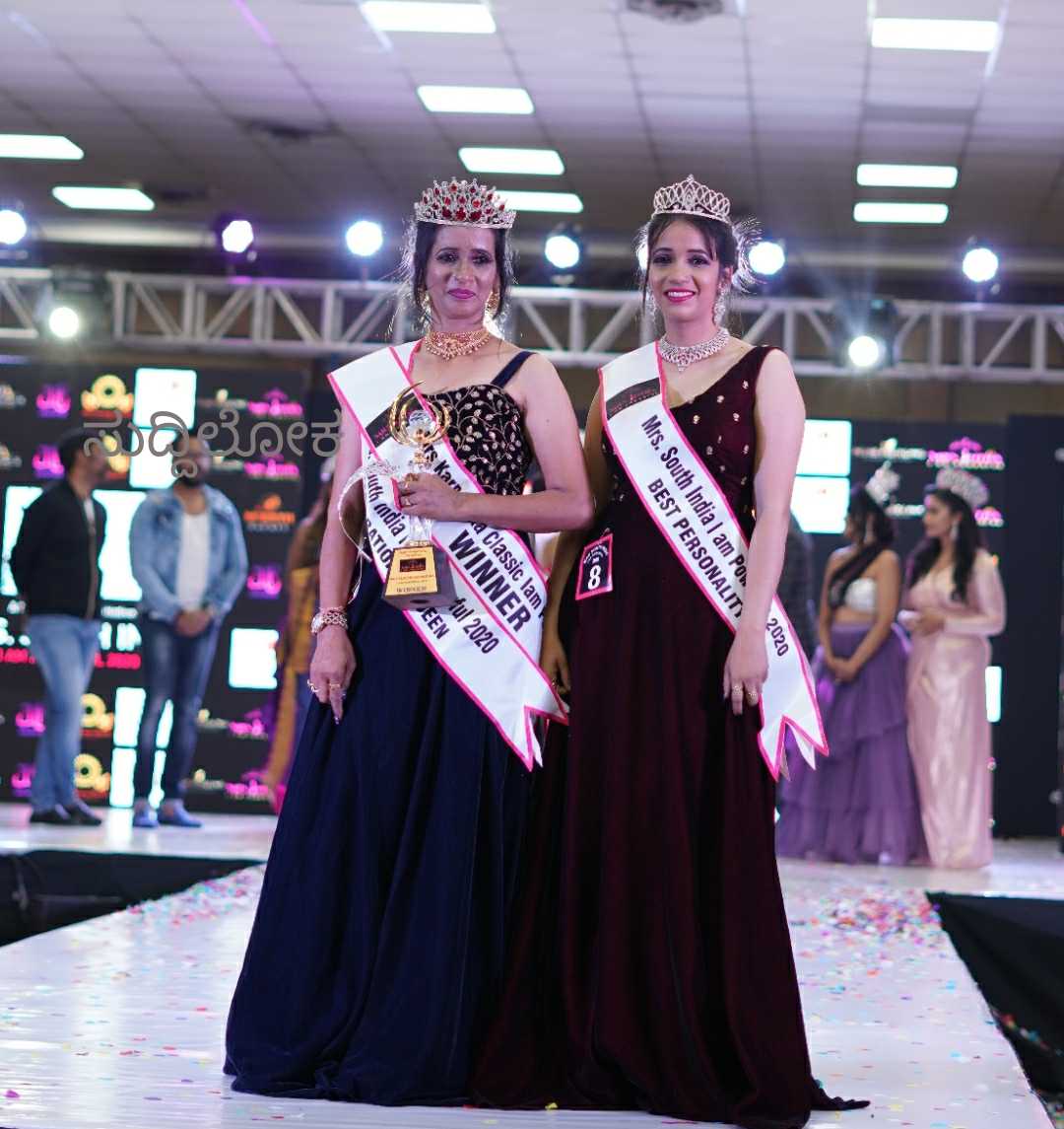 ದಿವ್ಯಾ, ಶ್ರೀದೇವಿಗೆ ಮಿಸೆಸ್ ಸೌತ್ ಇಂಡಿಯಾ ಕಿರೀಟ