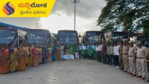 ಬೆಂಗಳೂರು ಮೈಸೂರು ನಡುವೆ ದಸರಾ ವಿಶೇಷ ಬಸ್ ಸೌಲಭ್ಯ; ಸ್ಯಾಟಲೈಟ್ ನಿಲ್ದಾಣದಲ್ಲಿ ಪೂಜೆ ಸಲ್ಲಿಸಿ ಬಸ್ ಸಂಚಾರಕ್ಕೆ ಚಾಲನೆ