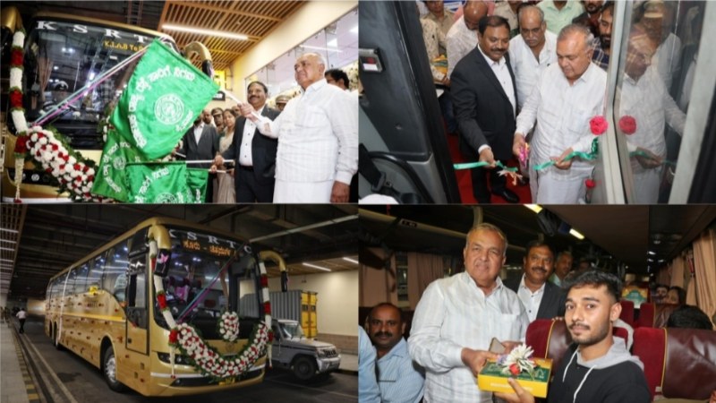 ಕೆಂಪೇಗೌಡ ಏರ್ ಪೋರ್ಟ್ ಟು ದಾವಣಗೆರೆ: ಫ್ಲೈ ಬಸ್ ಸಂಚಾರ ಆರಂಭಿಸಿದ ಕೆಎಸ್ಆರ್ಟಿಸಿ