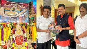 ಸಾಗರದ ಮಾರಿಕಾಂಬೆ ಸನ್ನಿಧಿಯಲ್ಲಿ ‘ಕರುನಾಡ ಚಕ್ರವರ್ತಿ’: ಪತ್ನಿ ಗೀತಾ ಶಿವರಾಜ್ ಕುಮಾರ್ ಜೊತೆ ಶಿವಣ್ಣ ವಿಶೇಷ ಪೂಜೆ