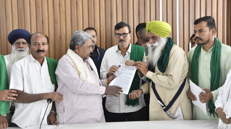 ಕನಿಷ್ಠ ಬೆಂಬಲ ಬೆಲೆಗೆ ಶಾಸನಬದ್ಧ ಖಾತರಿ ಕೋರಿ ಸಿಎಂಗೆ ಸಂಯುಕ್ತ ಕಿಸಾನ್ ಮೋರ್ಚಾ ಮನವಿ