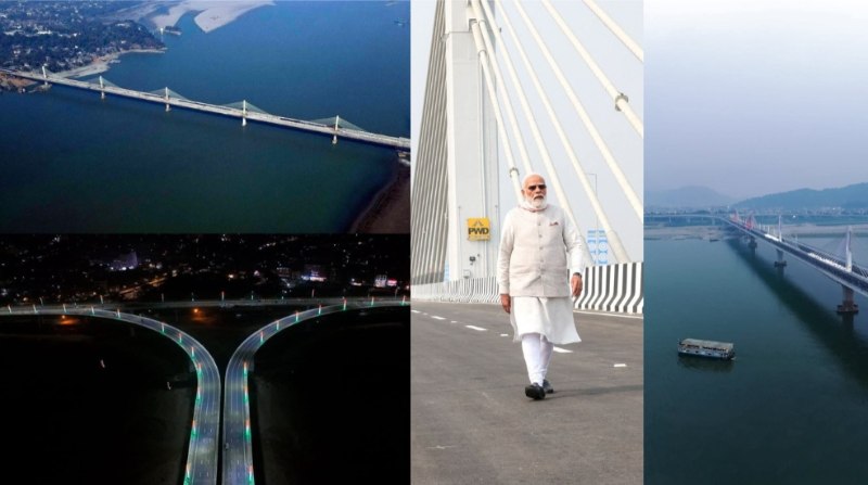 ಅಸ್ಸಾಂ: ಬ್ರಹ್ಮಪುತ್ರ ನದಿಗೆ ಅಡ್ಡಲಾಗಿ ‘ಕುಮಾರ ಭಾಸ್ಕರ್ ವರ್ಮಾ ಸೇತು’ ಲೋಕಾರ್ಪಣೆ