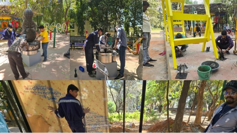 ಮಕ್ಕಳ ಆಟಕ್ಕೆ ಸೀಮಿತವಾಗಿದ್ದ ಉದ್ಯಾನವನವೀಗ ‘ಜ್ಞಾನದ ಗಣಿ’: ಜೆ.ಪಿ. ನಗರದ ಧನ್ವಂತರಿ ಪಾರ್ಕ್‌ನಲ್ಲಿ ‘ಪರಮ್ ಸೈನ್ಸ್ ಸಿಟಿ’ ಸಿದ್ಧ