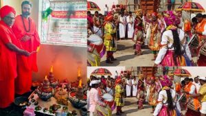 ಅಮ್ಮಿನಬಾವಿ: ಅದ್ಧೂರಿಯಾಗಿ ಜರುಗಿದ ವೀರಭದ್ರ ದೇವರ ಸಾಮೂಹಿಕ ಗುಗ್ಗಳ ಮಹೋತ್ಸವ