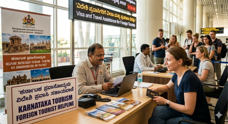 ಸಂಕಷ್ಟದ ಸುಳಿಯಲ್ಲಿ ವಿದೇಶಿ ಪ್ರವಾಸಿಗರು: ನೆರವಿನ ಹಸ್ತ ಚಾಚಿದ ಕರ್ನಾಟಕ ಪ್ರವಾಸೋದ್ಯಮ ಇಲಾಖೆ