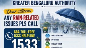 ಬೆಂಗಳೂರು ಮಳೆಗೆ ಕಂಗಾಲಾಗಬೇಡಿ: ಜಲಾವೃತ, ಮರ ಬಿದ್ದರೆ ತಕ್ಷಣ ಈ ನಂಬರ್‌ಗಳಿಗೆ ಕರೆ ಮಾಡಿ!